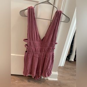 Windsor Low-Cut Open-Side Romper - Medium